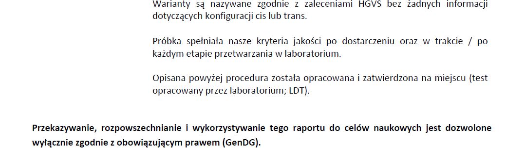 badanie wes premium wynik